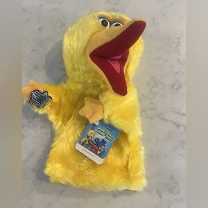 New Vintage Big Bird Yellow Hand Puppet Plush Applause Brand Sesame Street NWT